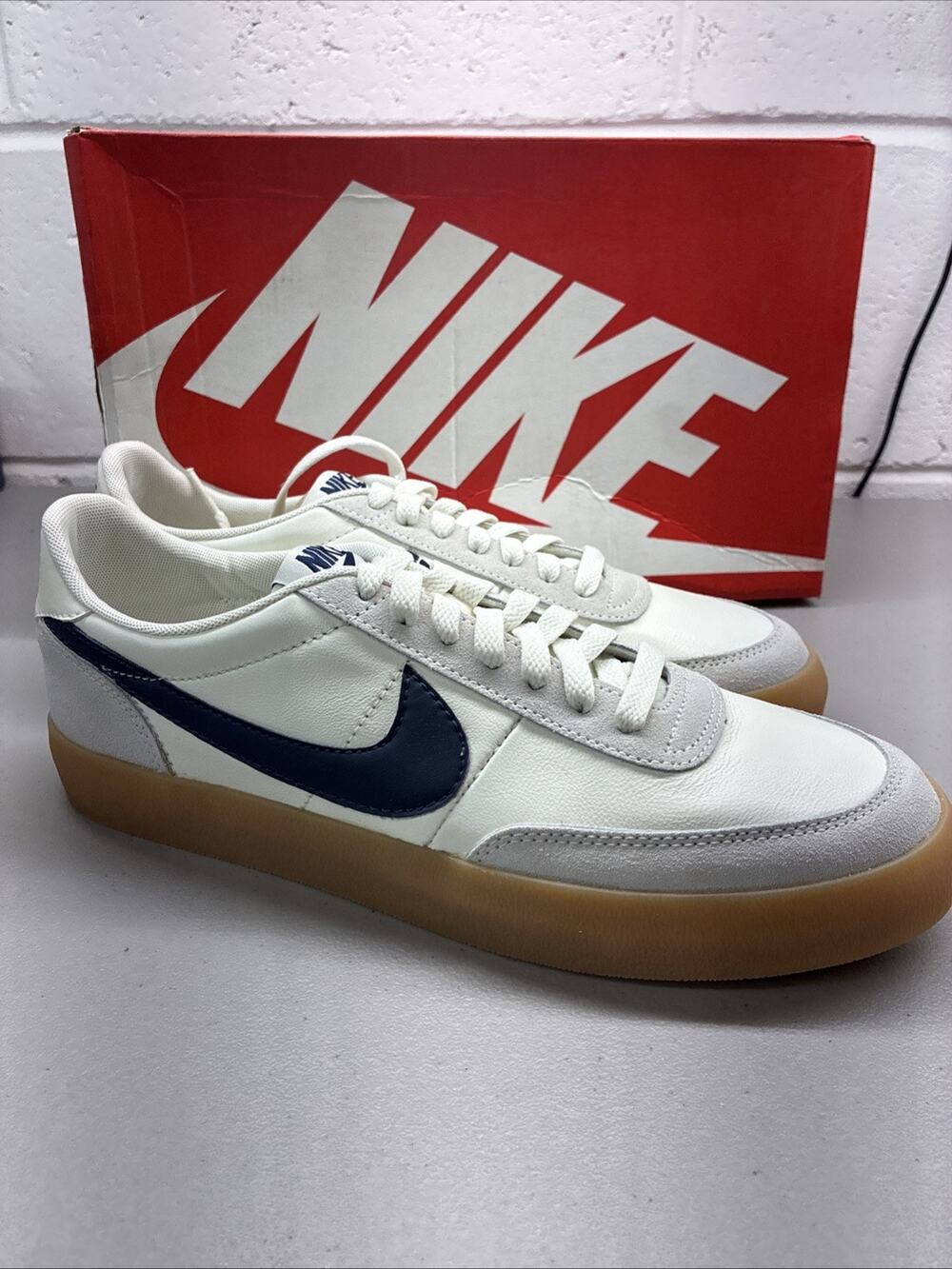 Nike Killshot 2 Leather Men’s Sail/Midnight Navy Gum 2017 432997-107 Size 9 New